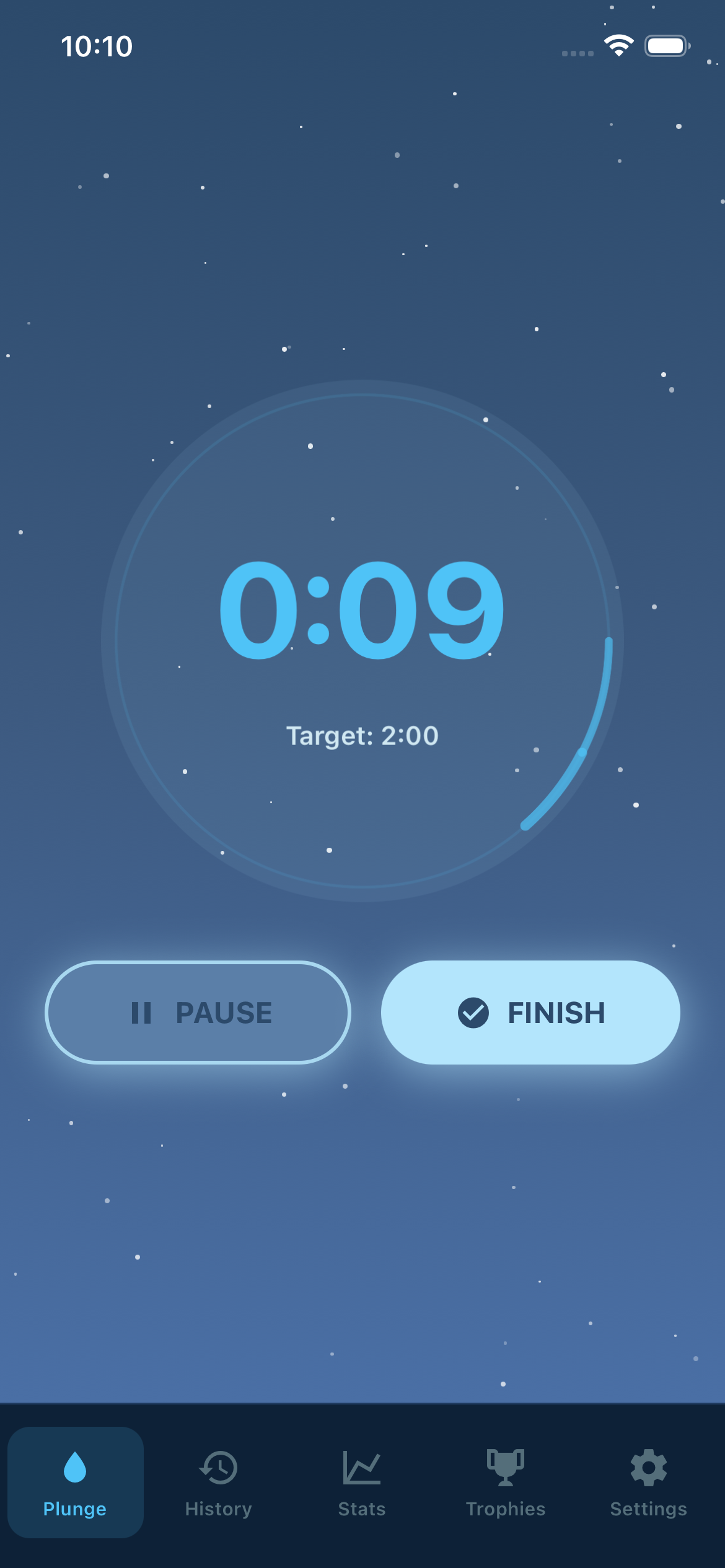 Immersio active timer with progress ring